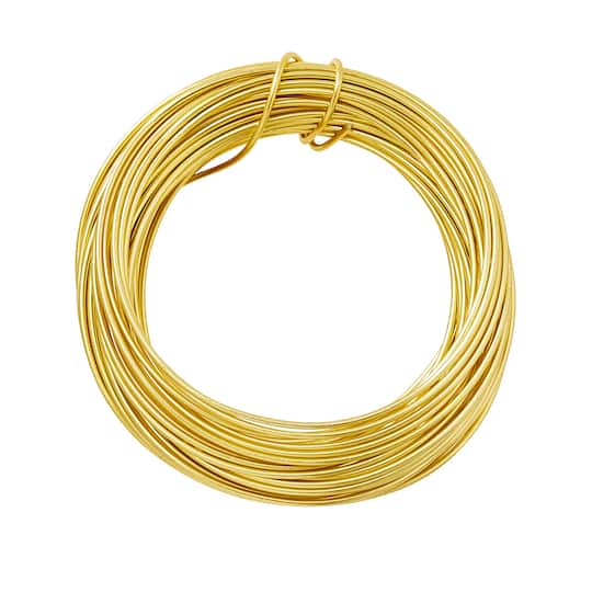 12 Pack: 18 Gauge Gold Aluminum Wire by Bead Landing™